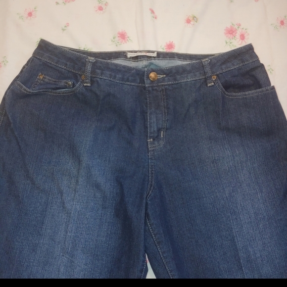 Fashion Bug Dark Blue Boot Cut Jeans - Picture 5 of 9